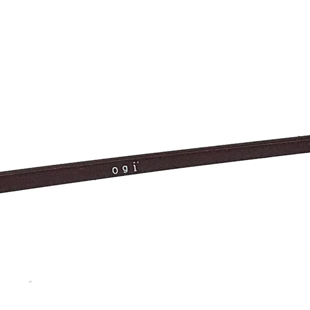 ogi Eyeglasses Frames 2068 COL. 59 Burgundy Red Geometric Wire Rim 43-21-140